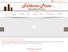 Tablet Screenshot of fabbricapizza.com